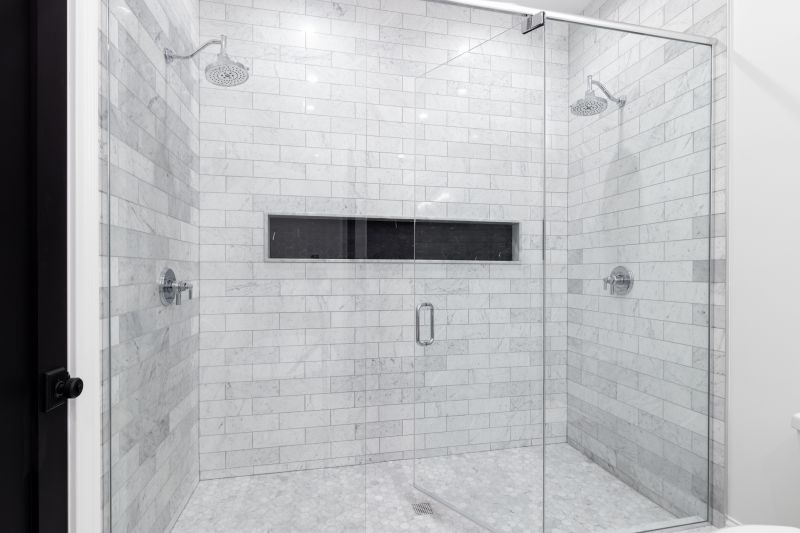 Marble Accented Shower Space